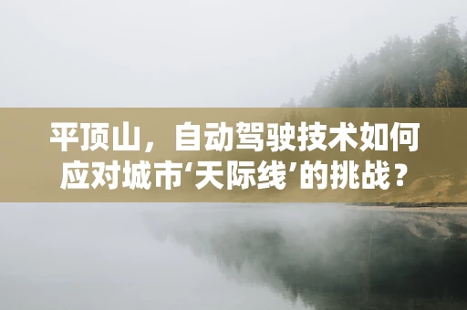 平顶山，自动驾驶技术如何应对城市‘天际线’的挑战？