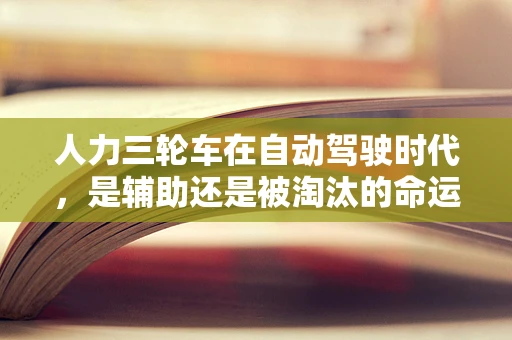 人力三轮车在自动驾驶时代，是辅助还是被淘汰的命运？