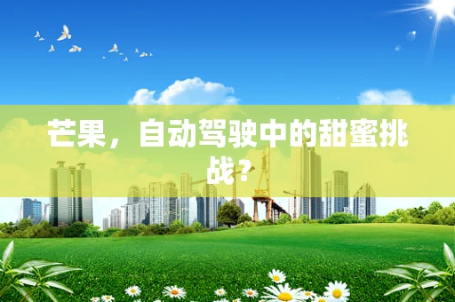 芒果，自动驾驶中的甜蜜挑战？