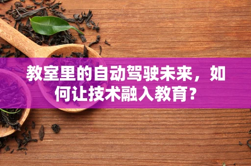 教室里的自动驾驶未来，如何让技术融入教育？