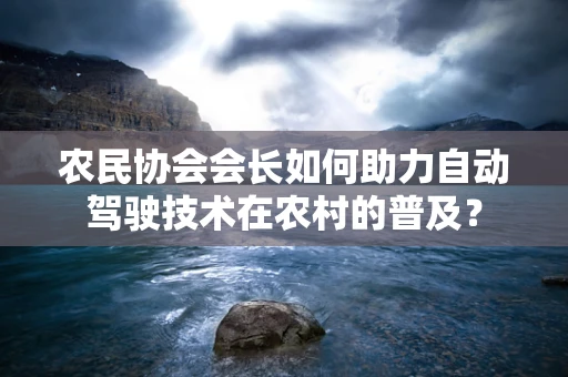 农民协会会长如何助力自动驾驶技术在农村的普及？