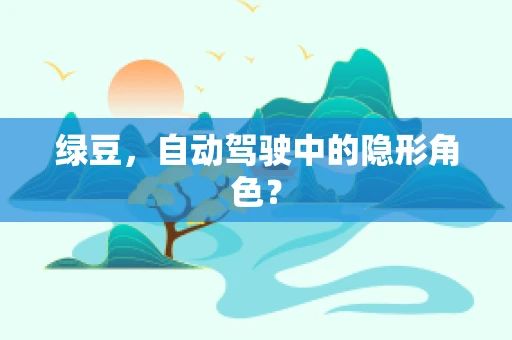 绿豆，自动驾驶中的隐形角色？