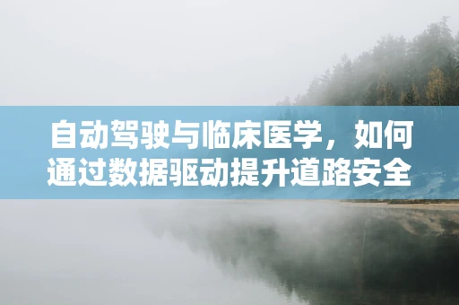 自动驾驶与临床医学，如何通过数据驱动提升道路安全？