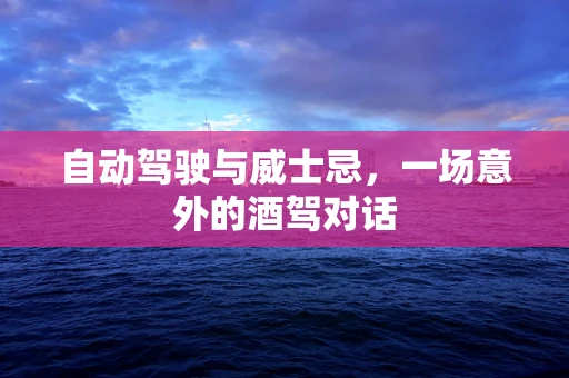 自动驾驶与威士忌，一场意外的酒驾对话
