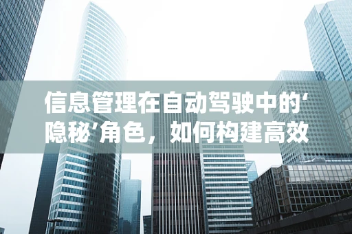 信息管理在自动驾驶中的‘隐秘’角色，如何构建高效的数据处理系统？
