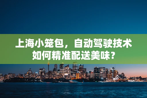 上海小笼包，自动驾驶技术如何精准配送美味？