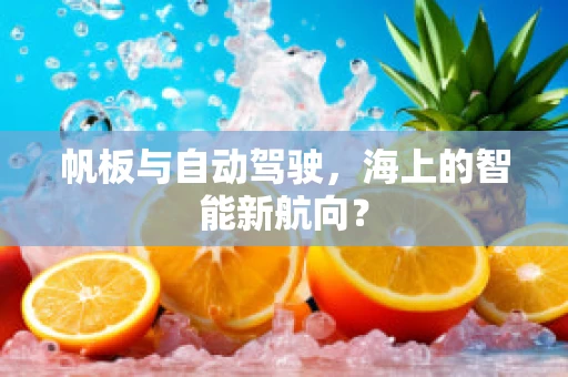 帆板与自动驾驶，海上的智能新航向？